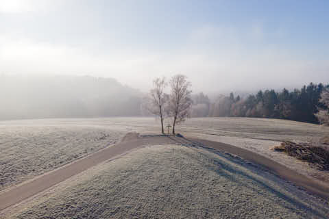 Gemeinde Reischach Landkreis Altötting Friesing Frost Winter (Dirschl Johann) Deutschland AÖ